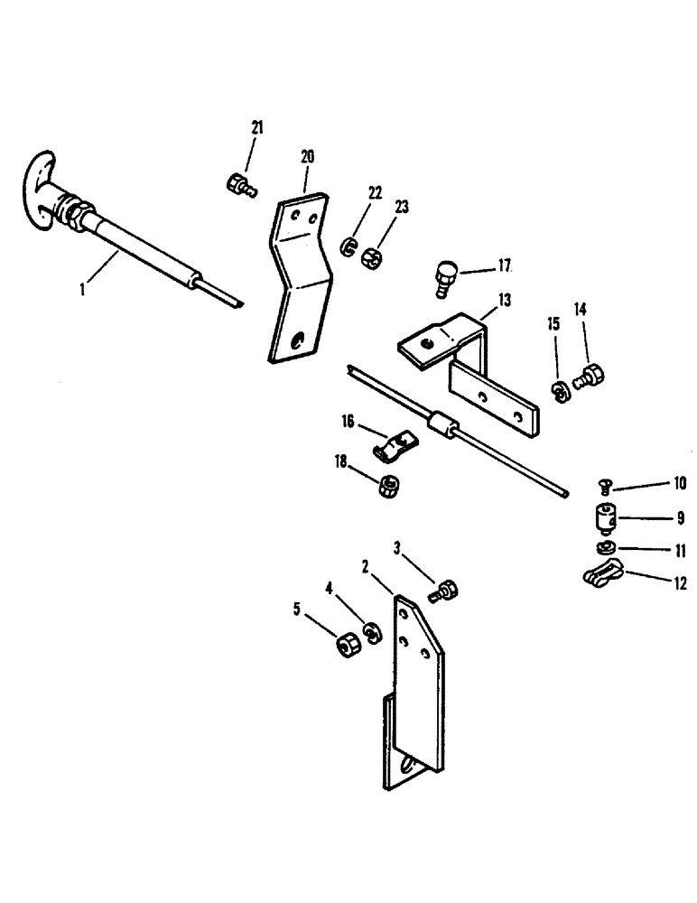Схема запчастей Case IH 1390 - (B2-1) - ENGINE STOP CONTROLS (02) - ENGINE