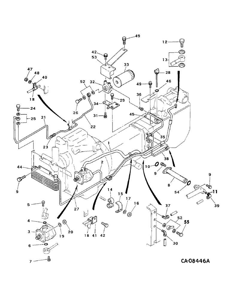 Схема запчастей Case IH 234 - (10-03) - HYDRAULICS, HYDRAULIC SUPPLY, 234 WITH HYDROSTATIC TRANSMISSION (07) - HYDRAULICS