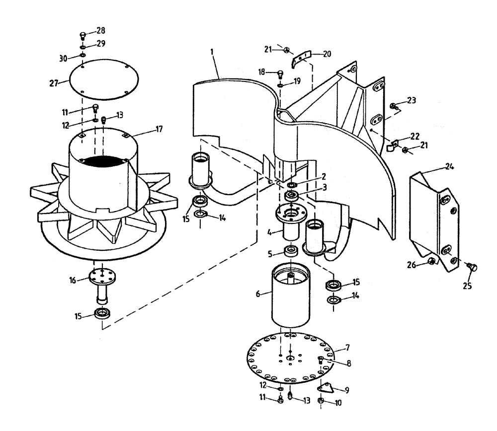 Схема запчастей Case IH 7700 - (A02-05) - TOPPER AND GATHERING DRUM Mainframe & Functioning Components