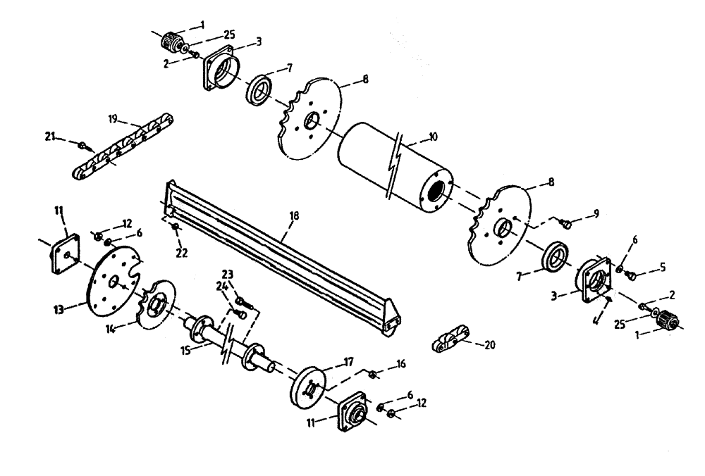 Схема запчастей Case IH 7700 - (A03-40B) - ELEVATOR DRIVE, SERIAL #7908 AND ONWARDS Mainframe & Functioning Components
