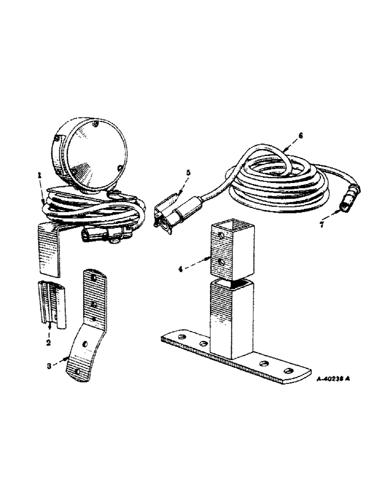 Схема запчастей Case IH 450-SERIES - (134) - ELECTRICAL SYSTEM, CARBURETED ENGINE, SAFETY LIGHT, EXTENSION CABLE & SUPPORT, SPECIAL) (06) - ELECTRICAL SYSTEMS