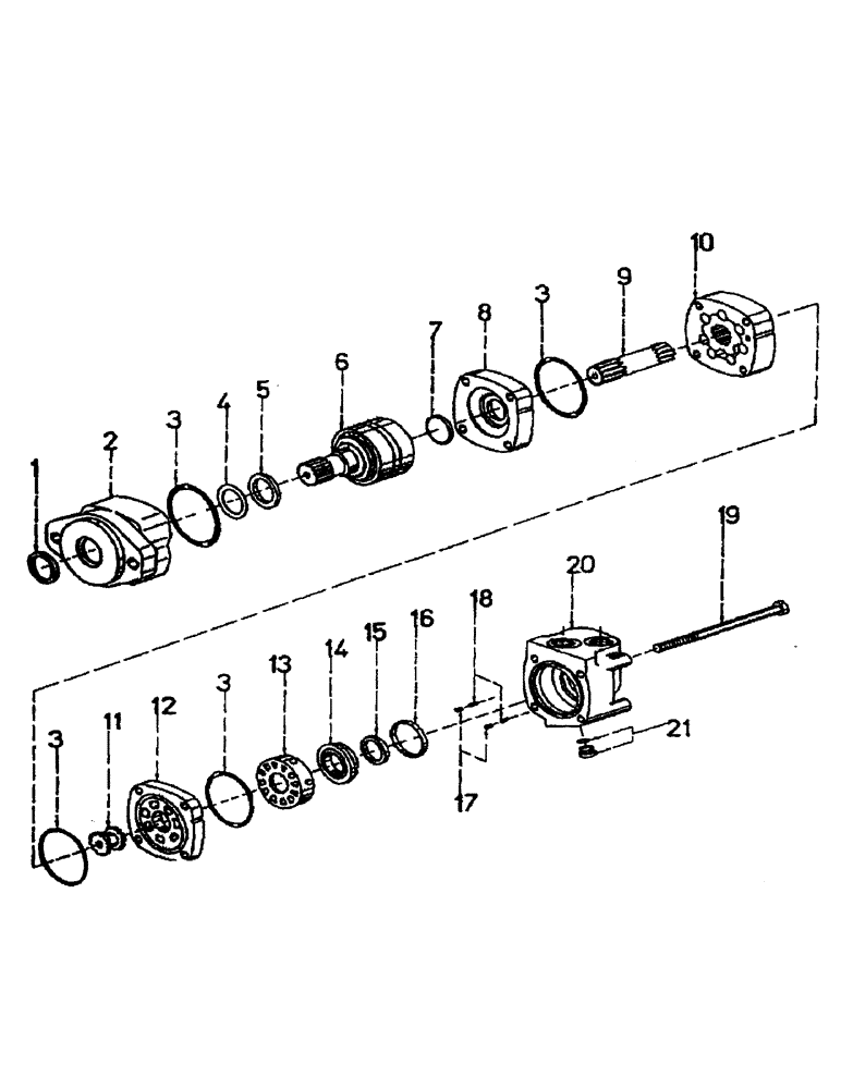 Схема запчастей Case IH AUSTOFT - (B02-05) - HYDRAULIC MOTOR, CROSS CONVEYOR AND BIN ELEVATOR Hydraulic Components & Circuits