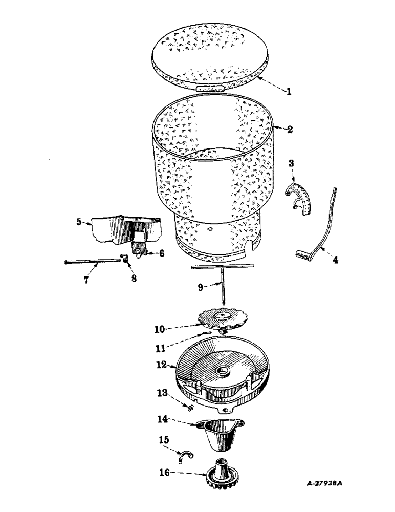 Схема запчастей Case IH 34-251 - (AB-12) - HOPPER 