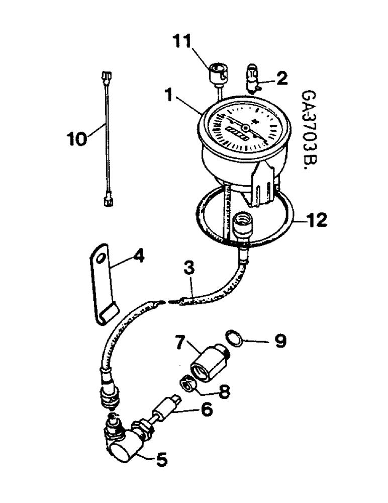 Схема запчастей Case IH 844S - (11-7) - TRACTORMETER Instruments
