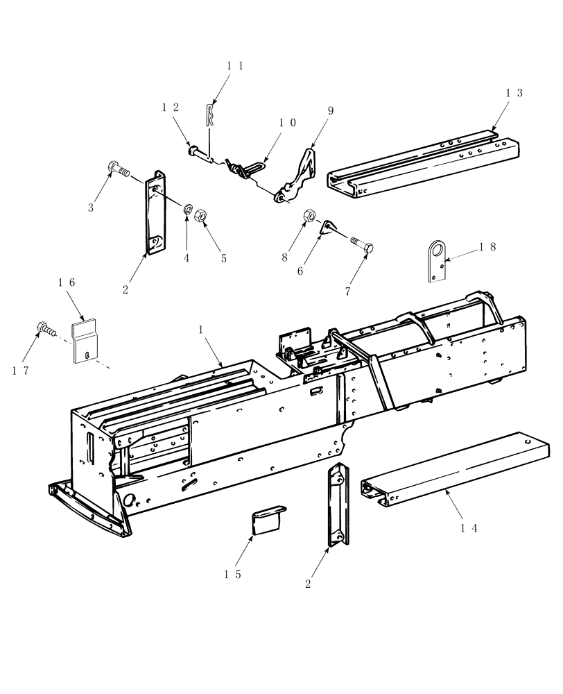 Схема запчастей Case IH SBX540 - (065) - MAIN FRAME, AUSTRALIA (39) - FRAMES AND BALLASTING