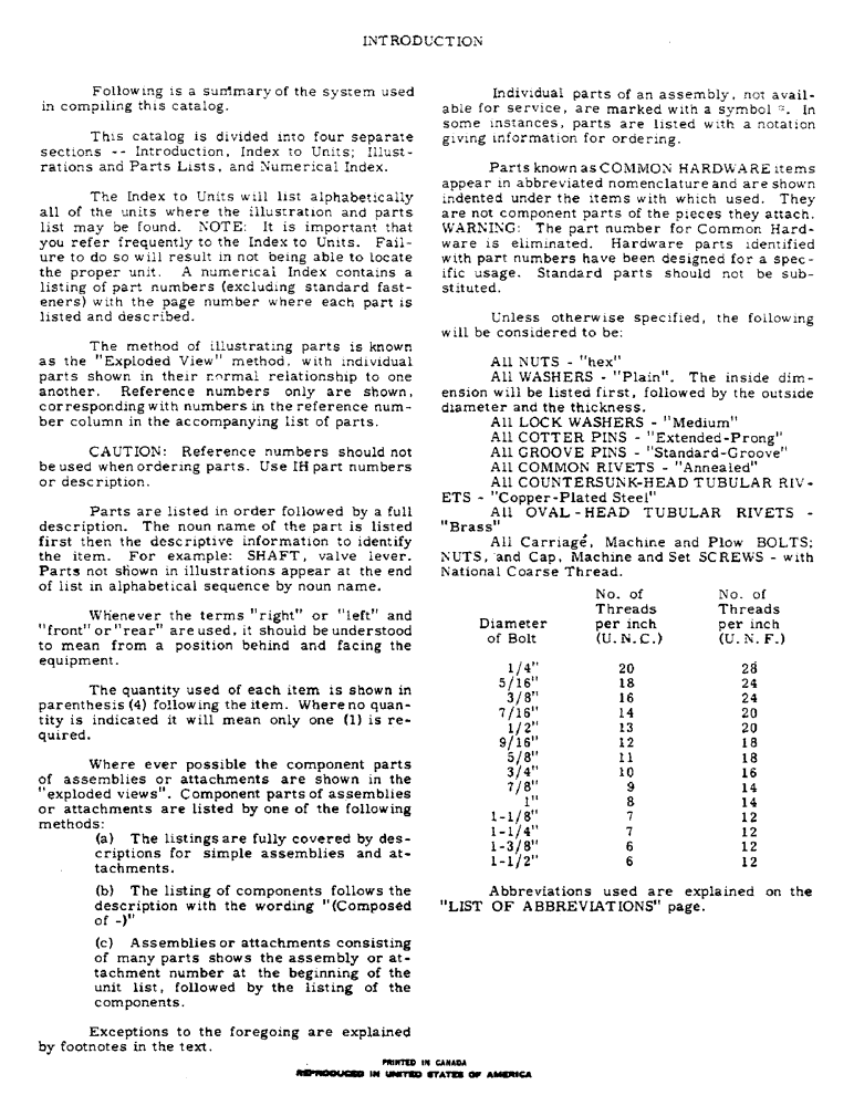 Схема запчастей Case IH 100 - (2) - INTRODUCTION 