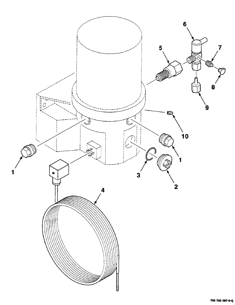 Схема запчастей Case IH 8590 - (06-58) - AUTO LUBE PUMP ASSEMBLY, 700720087 AUTO LUBE PUMP ASSEMBLY COMPLETE (14) - BALE CHAMBER