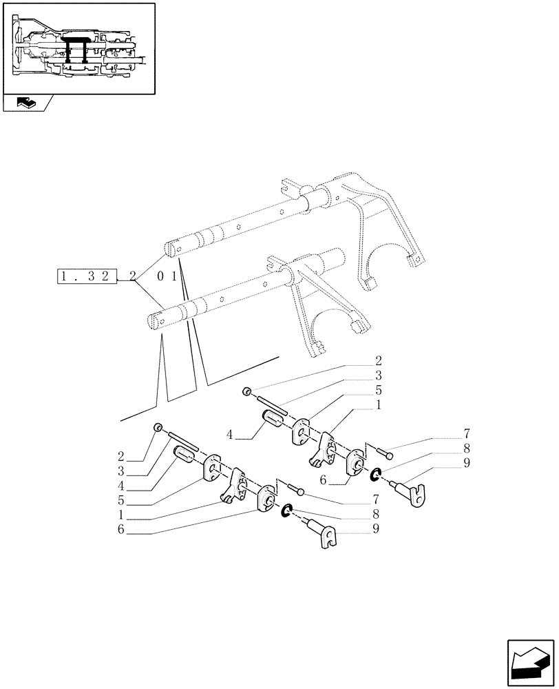 Схема запчастей Case IH PUMA 140 - (1.75.0[06]) - CENTRAL REDUCTION GEARS - SENSORS (06) - ELECTRICAL SYSTEMS