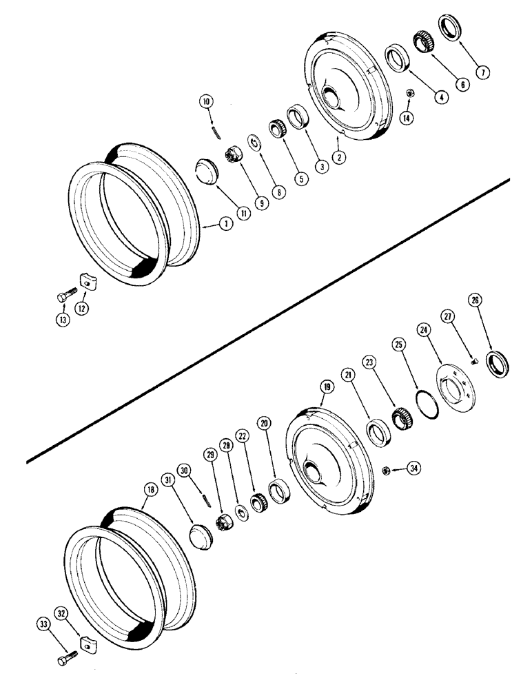 Схема запчастей Case IH 930-SERIES - (093A) - CAST FRONT WHEELS, FIRST USED TRACTOR SERIAL NUMBER 8339008 (06) - POWER TRAIN