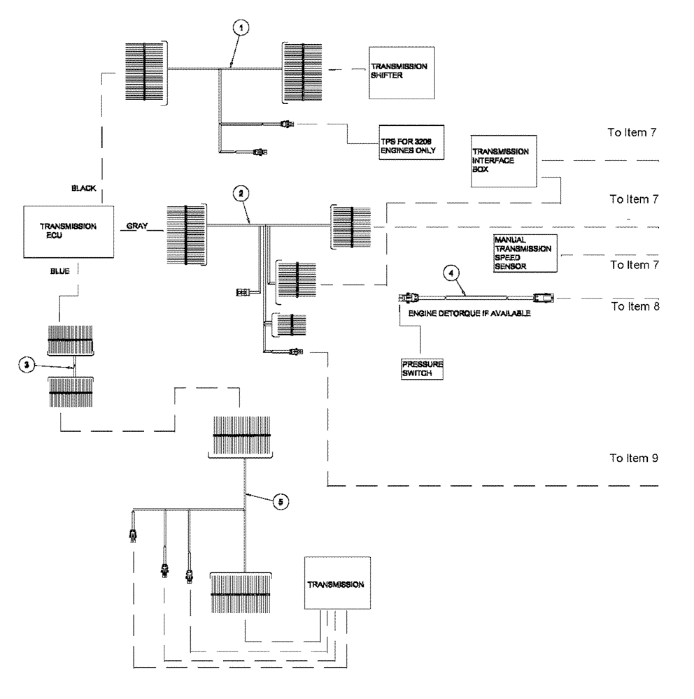 Схема запчастей Case IH 4375 - (08-001[01]) - MAIN ELECTRICAL HARNESSES (06) - ELECTRICAL