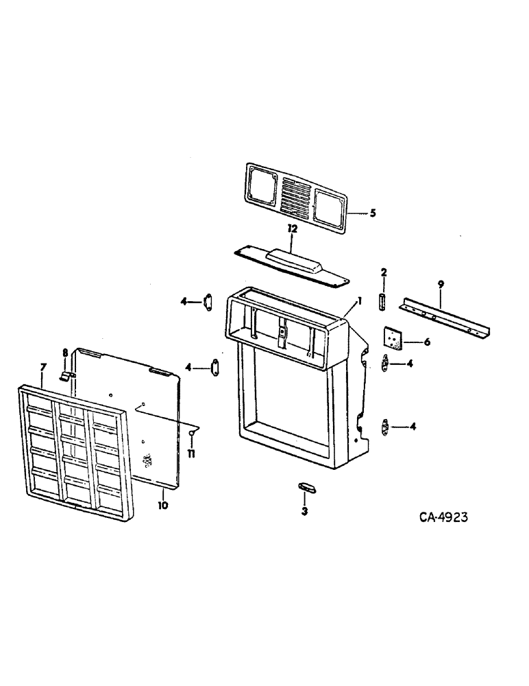 Схема запчастей Case IH HYDRO 186 - (06-04) - COOLING, GRILLE AND SUPPORTS Cooling
