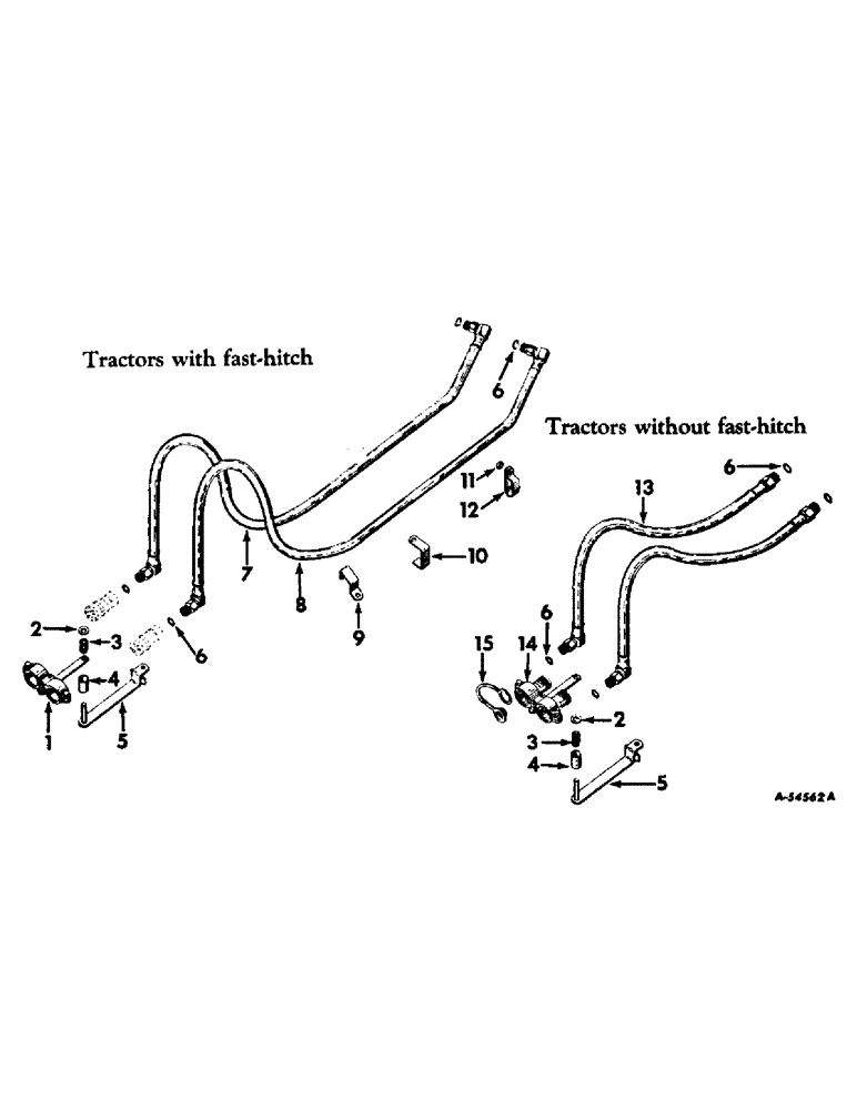 Схема запчастей Case IH 230 - (282) - HYDRAULIC SYSTEM, HYDRAULIC REMOTE CONTROL, FARMALL AND INTERNATIONAL 240 TRACTORS (07) - HYDRAULIC SYSTEM