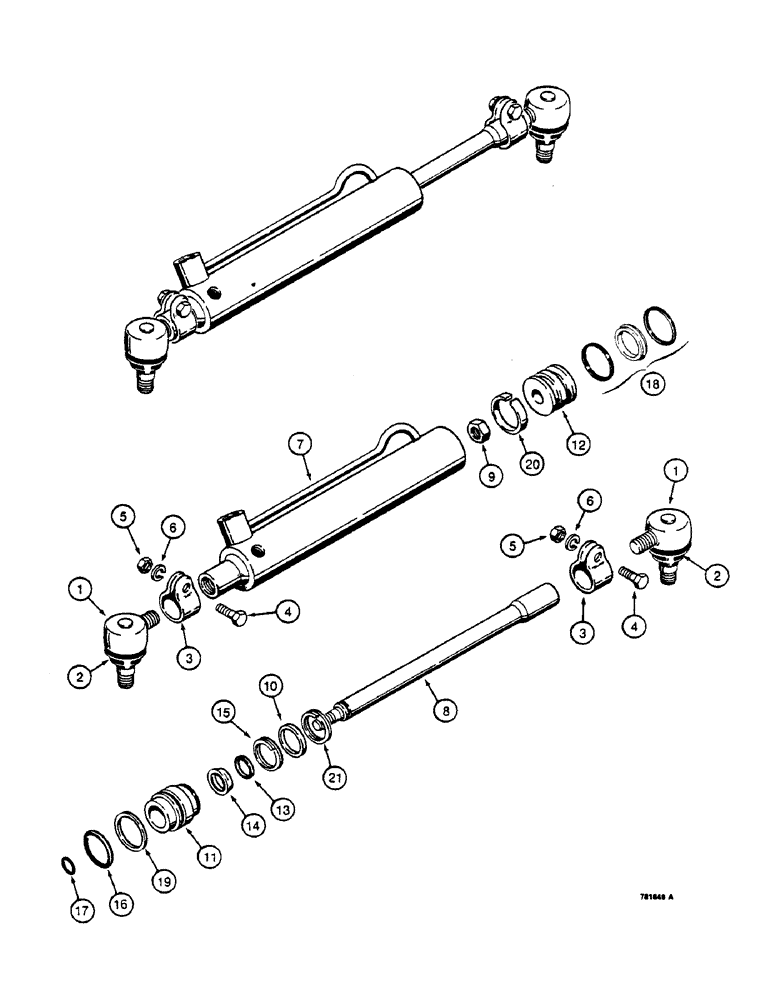 Схема запчастей Case IH 1390 - (H2-1) - STEERING CYLINDERS (05) - STEERING