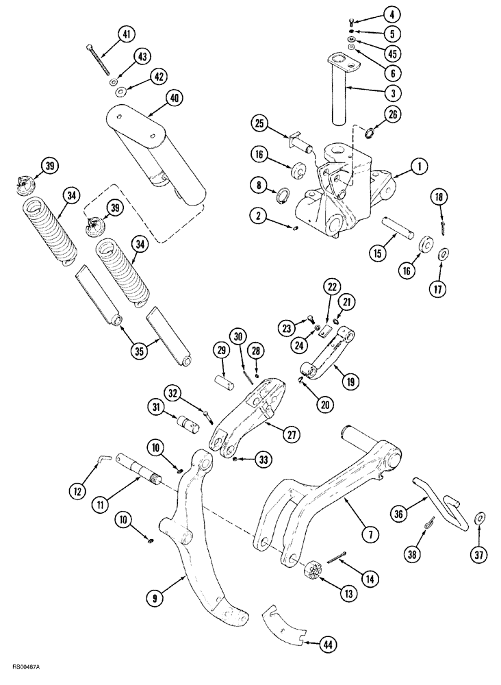 Схема запчастей Case IH 7500 - (09-11) - AUTOMATIC TRIP BEAM (09) - CHASSIS/ATTACHMENTS