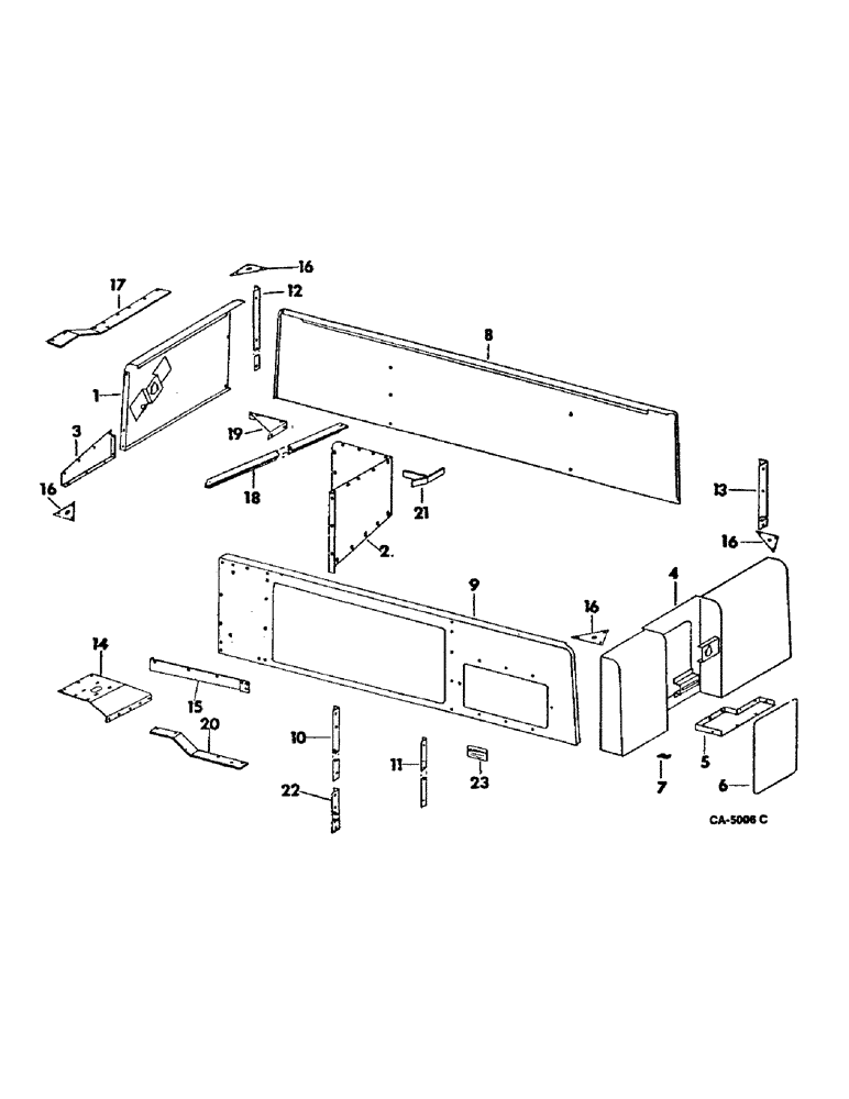 Схема запчастей Case IH 915 - (26-15) - GRAIN TANK, GRAIN TANK EXTENSION, BEAN Grain Tank