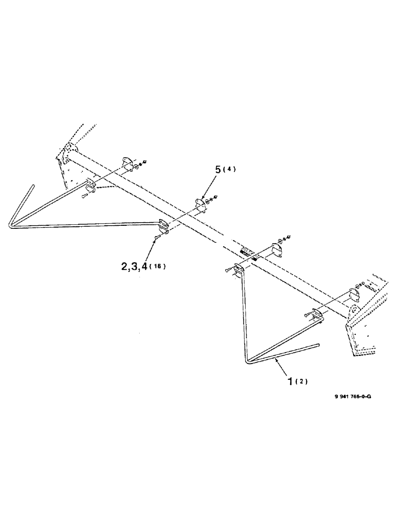 Схема запчастей Case IH 8330 - (9-10) - CROP DIVIDER KIT, HK10003 COMPLETE, TO BE ORDERED THRU WHOLEGOODS ONLY (09) - CHASSIS