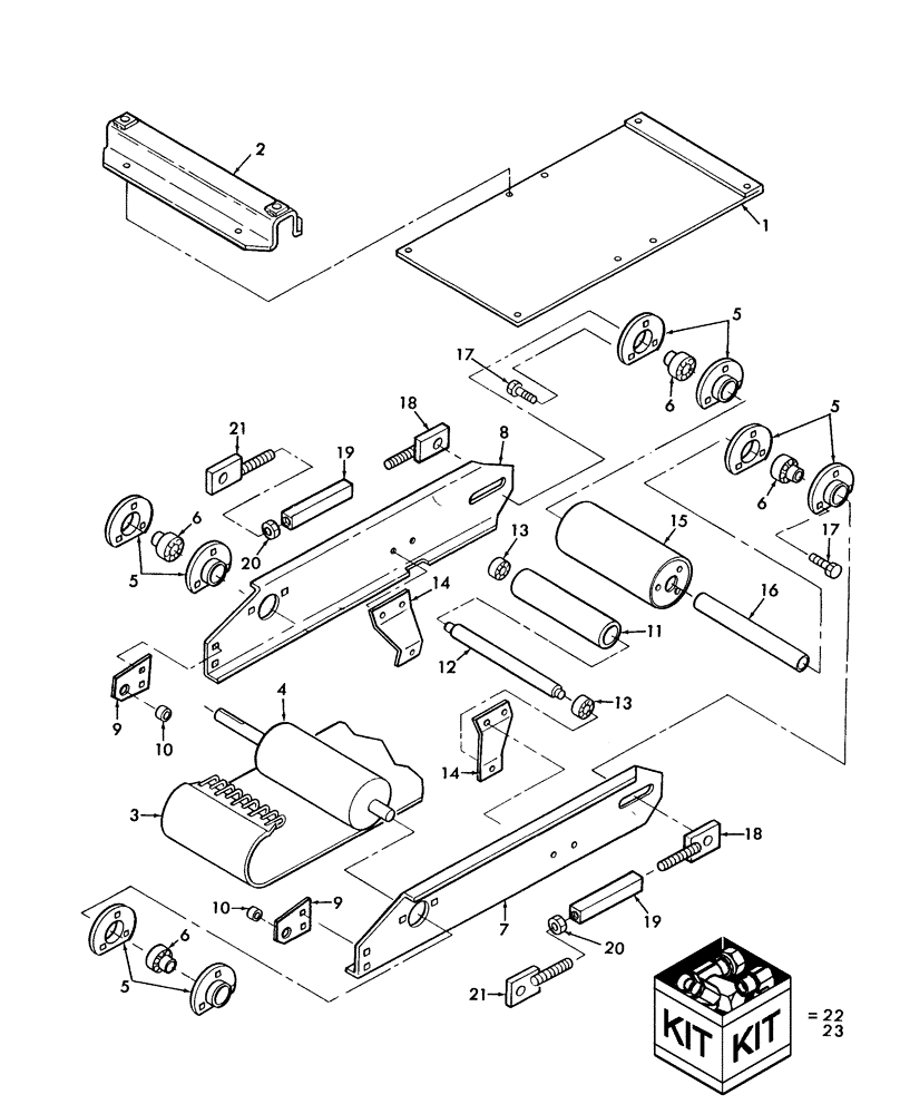 Схема запчастей Case IH BTX11 - (70.280.03) - UPPER APRON (70) - EJECTION