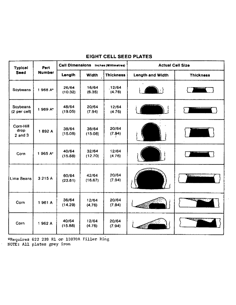 Схема запчастей Case IH 800 - (01-13) - SEED PLATES (09) - CHASSIS/ATTACHMENTS