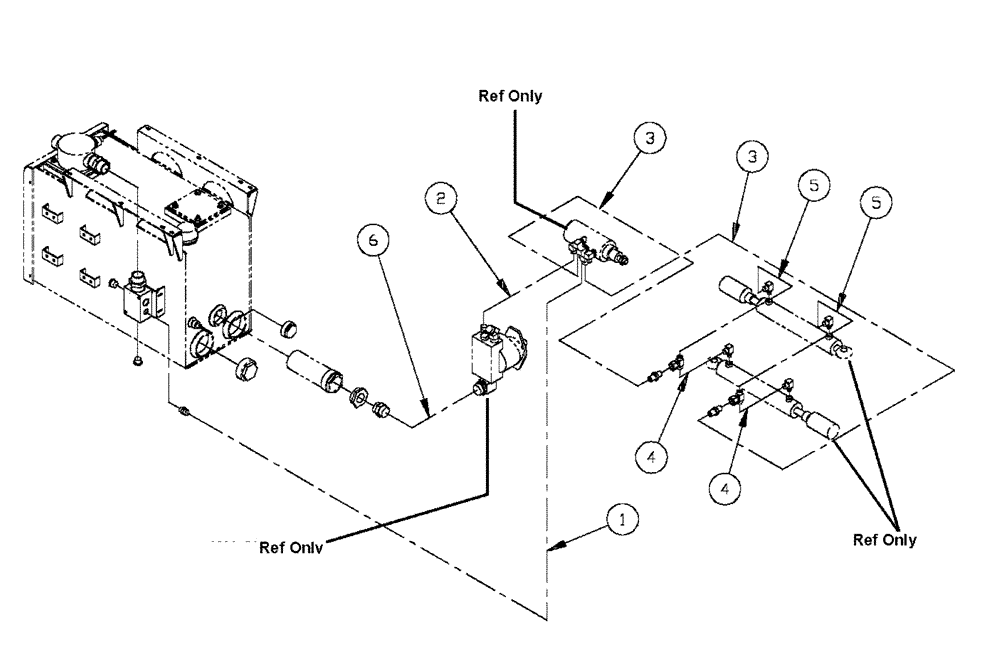 Схема запчастей Case IH FLX4330 - (06-002) - HYDRAULIC LINE GROUP (FLX 4375) (07) - HYDRAULICS