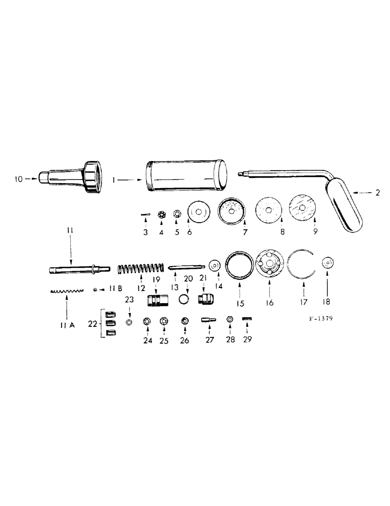 Схема запчастей Case IH FU-267D - (163) - "TECALEMIT" GREASE GUN (88) - ACCESSORIES