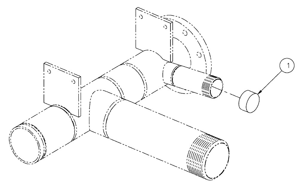 Схема запчастей Case IH FLX610 - (05-044) - NO CHEMICAL EDUCTOR Liquid Plumbing