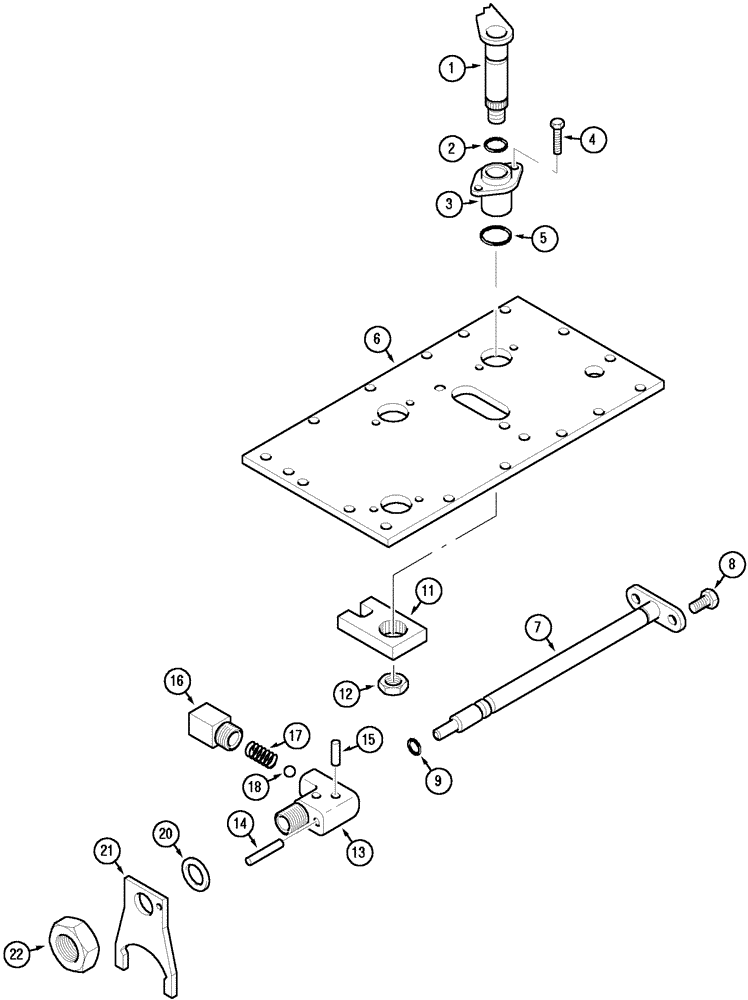 Схема запчастей Case IH C90 - (06-30) - CREEP SPEED CONTROL - INTERNAL (06) - POWER TRAIN