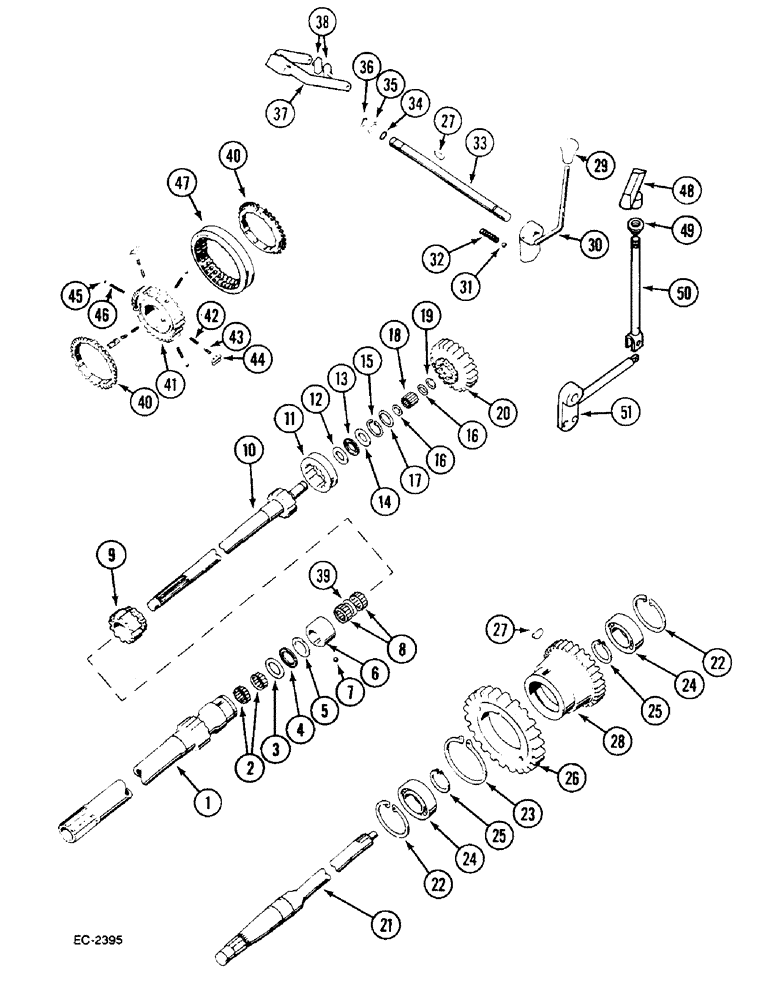 Схема запчастей Case IH 833 - (6-354) - SPEED REDUCER (06) - POWER TRAIN