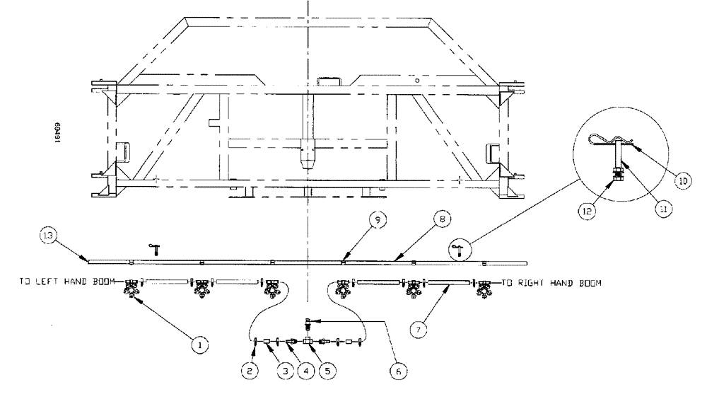 Схема запчастей Case IH SPX3185 - (209) - LIQUID PLUMBING - 60 3-BOOM SHUTOFF 20" NOZZLE SPACING, CENTER BOOM (78) - SPRAYING