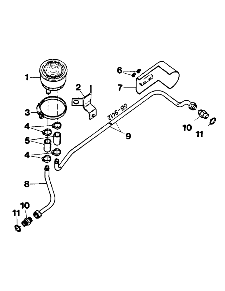 Схема запчастей Case IH 844 - (2F018) - COMPENSATING RSRVR FOR STEERING CYL, 644 (014222-)C, 744 (013699-)C, 844 (006276-)C, 844S (016725-)C (07) - HYDRAULICS