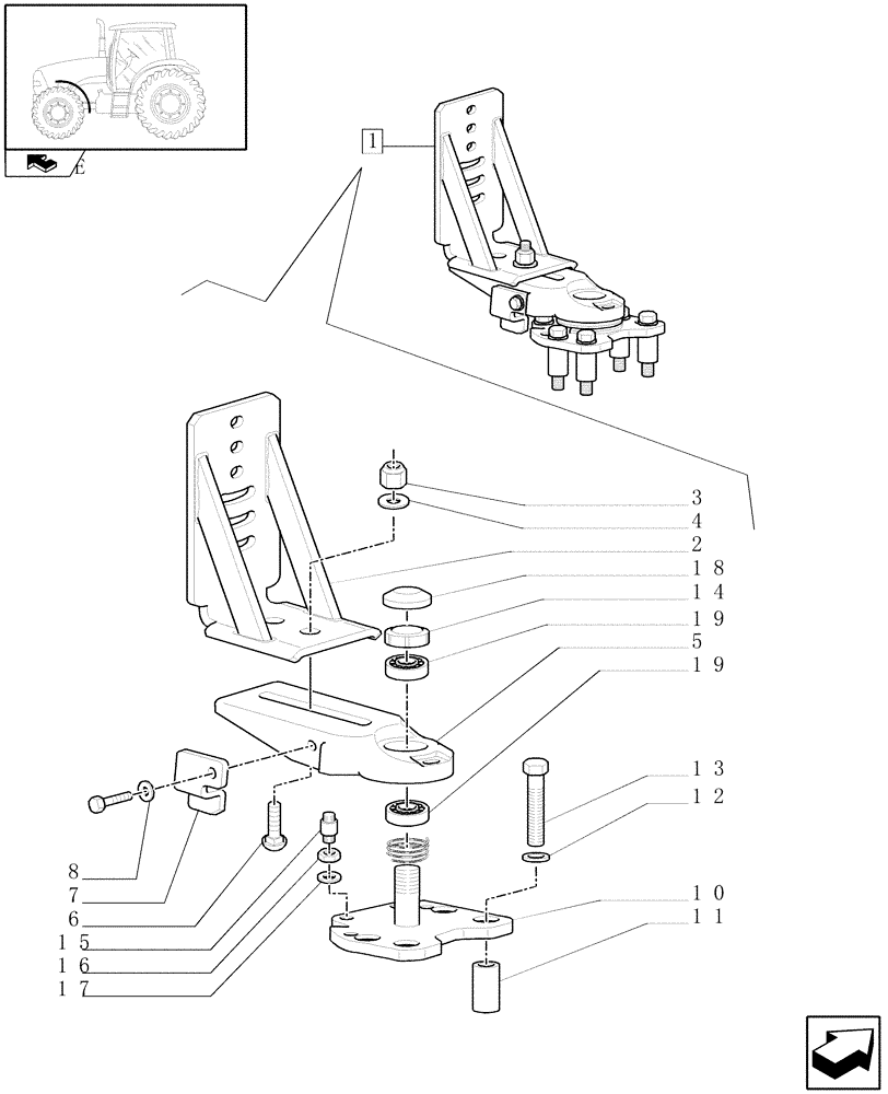 Схема запчастей Case IH PUMA 210 - (1.87.4/ A) - DYNAMIC FRONT FENDERS - BREAKDOWN (08) - SHEET METAL