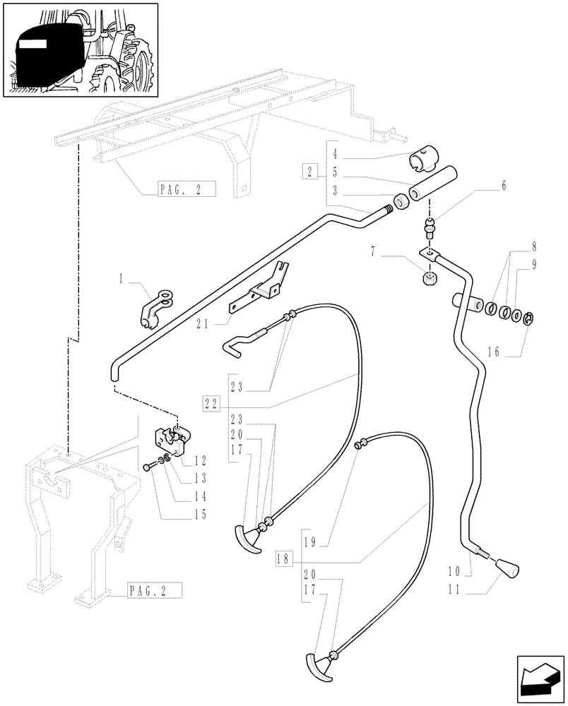 Схема запчастей Case IH MXM190 - (1.83.0/01[03]) - HOOD, RELEASE MECHANISM (08) - SHEET METAL