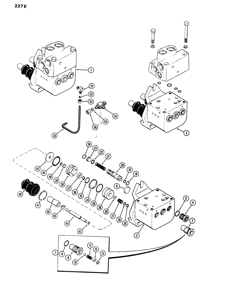 Схема запчастей Case IH 870 - (227E) - A62074 POWER BRAKE VALVE (07) - BRAKES