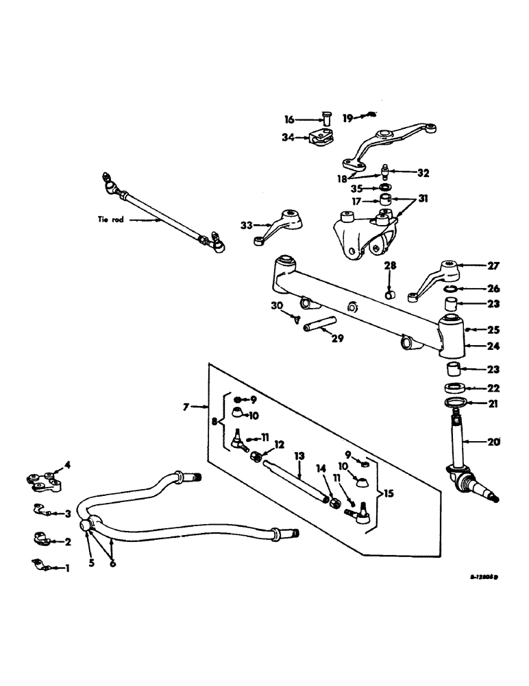 Схема запчастей Case IH 21206 - (J-16) - STEERING MECHANISM, FRONT AXLE AND CONNECTIONS, INTERNATIONAL TRACTORS Steering Mechanism