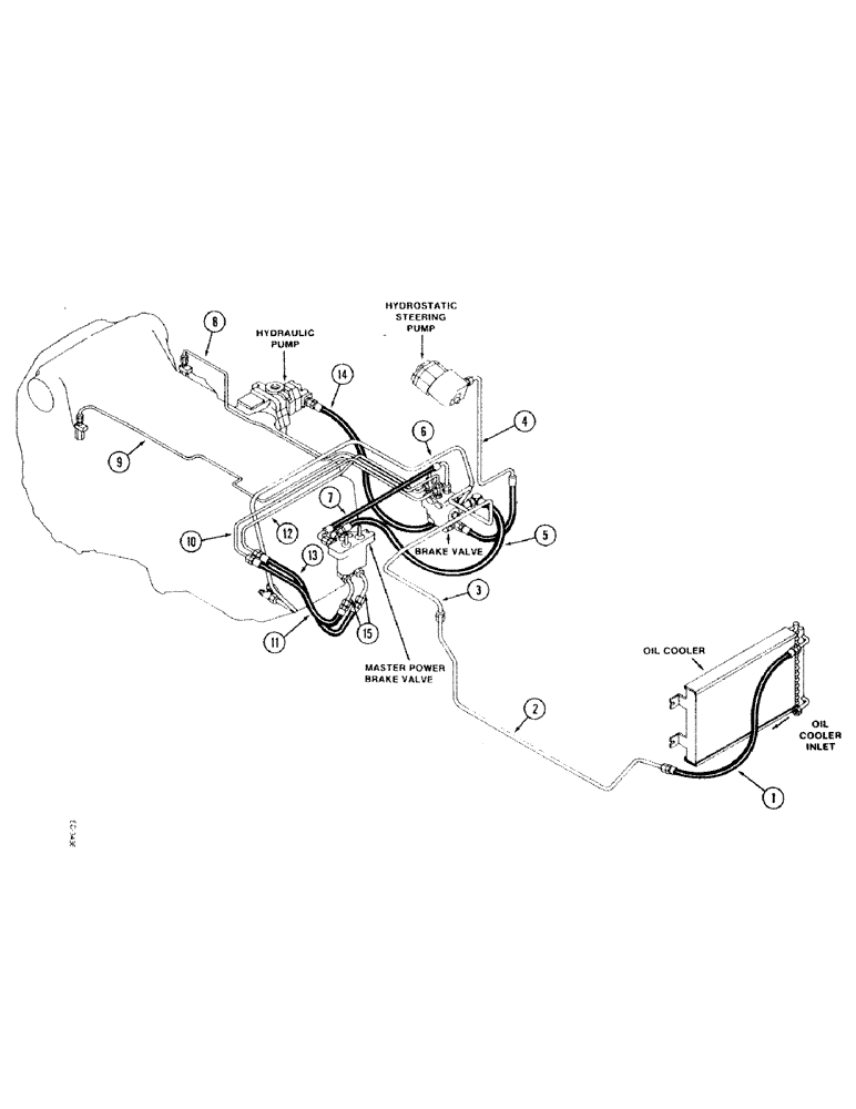 Схема запчастей Case IH 2096 - (1-018) - PICTORIAL INDEX, BRAKE HYDRAULICS (00) - PICTORIAL INDEX