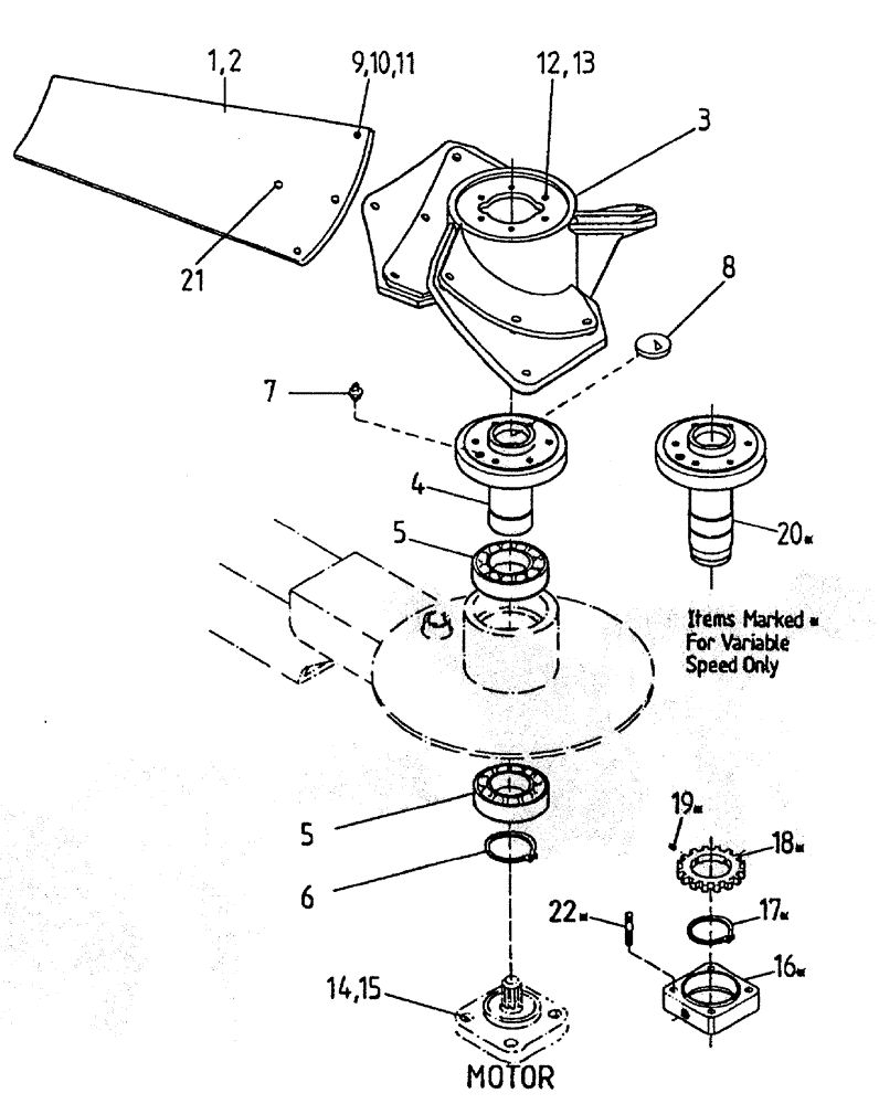 Схема запчастей Case IH 7000 - (A03-00A) - EXTRACTOR FANS (PRIMARY/SECONDARY), SERIAL #7908 AND ONWARDS Mainframe & Functioning Components