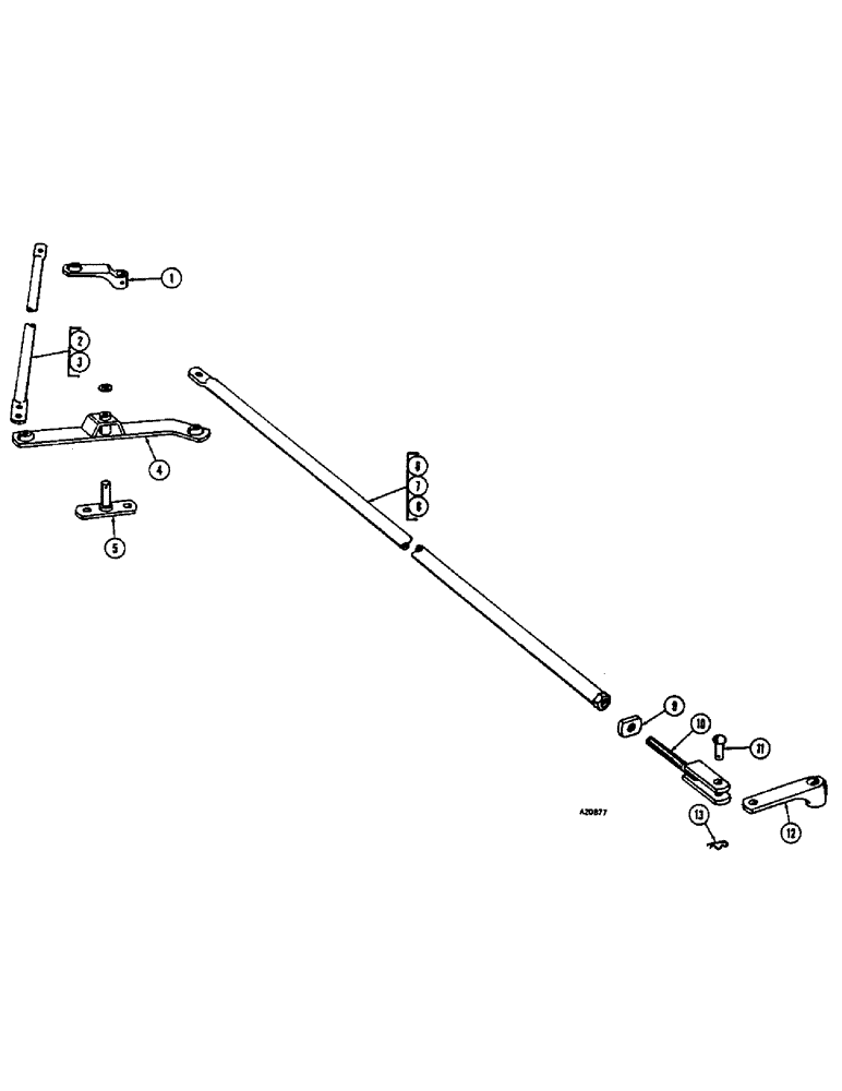 Схема запчастей Case IH JTA-SERIES - (38) - STEERING PIPE, IN THE FURROW HITCH 