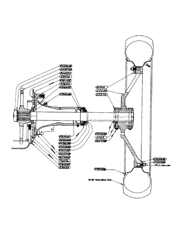 Схема запчастей Case IH DC-SERIES - (078) - REAR AXLE ASSEMBLY, FOR "DC" TRACTORS (06) - POWER TRAIN