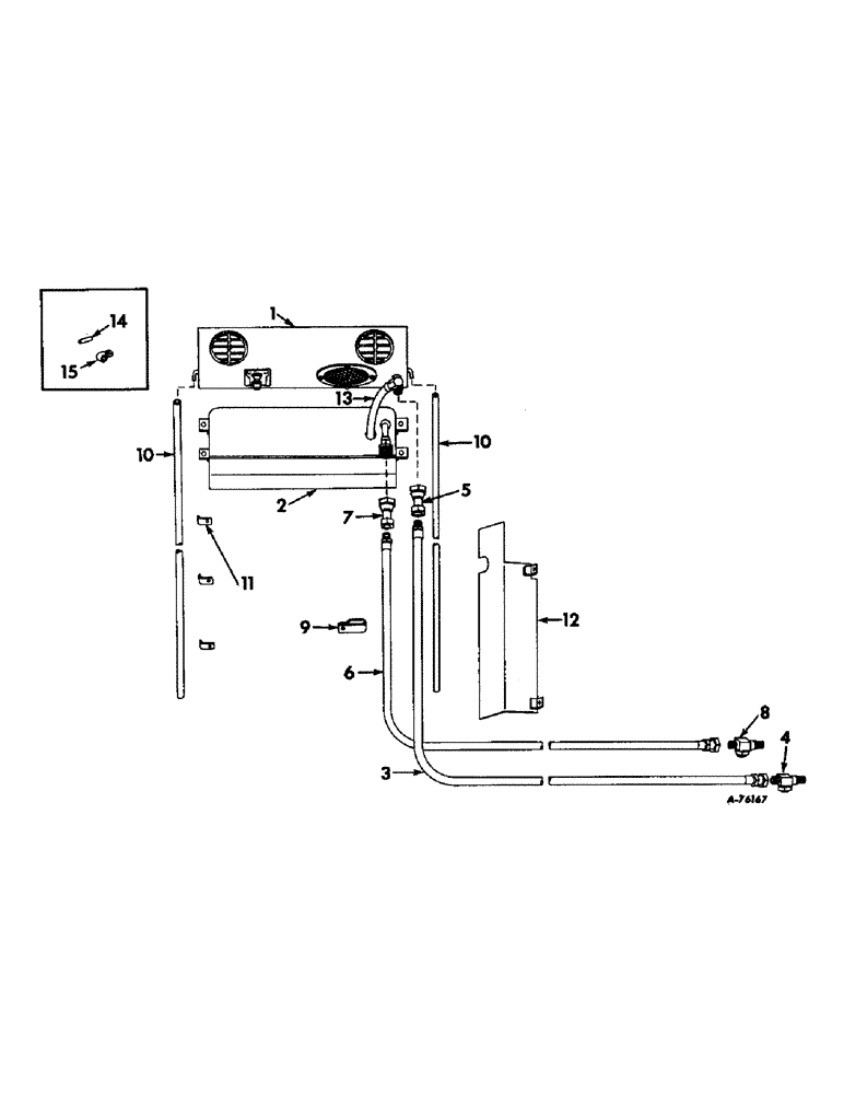 Схема запчастей Case IH 403 - (254) - AIR CONDITIONING ATTACHMENT, SERIAL NO. 9957 TO 16129 (50) - CAB CLIMATE CONTROL