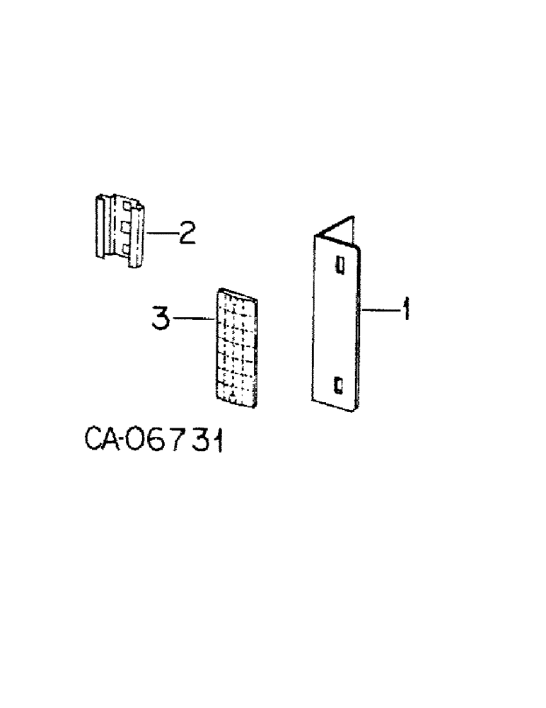 Схема запчастей Case IH 2400 - (B-04) - REFLECTOR, REFLECTOR SUPPORT AND SOCKET (88) - ACCESSORIES