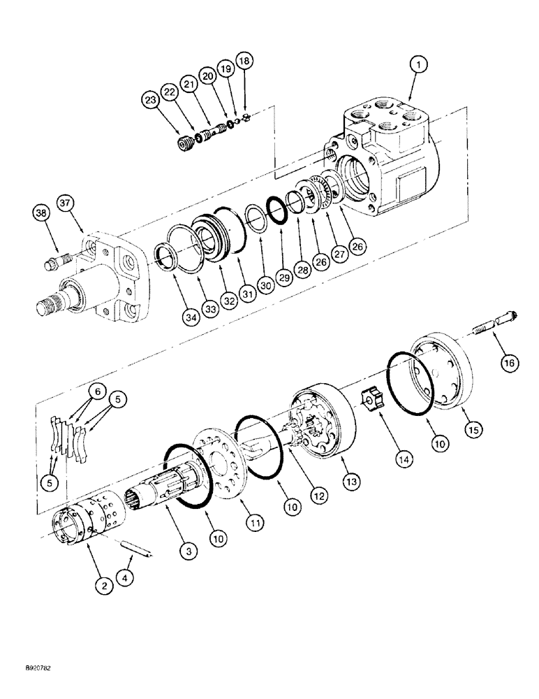 Схема запчастей Case IH 2022 - (5-08) - STEERING PUMP ASSEMBLY (04) - STEERING