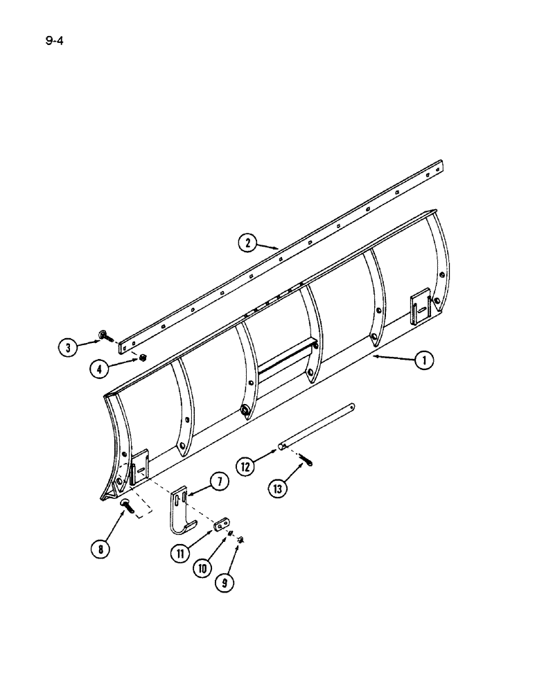 Схема запчастей Case IH 72F - (9-04) - BLADE, 72F BLADE (09) - CHASSIS