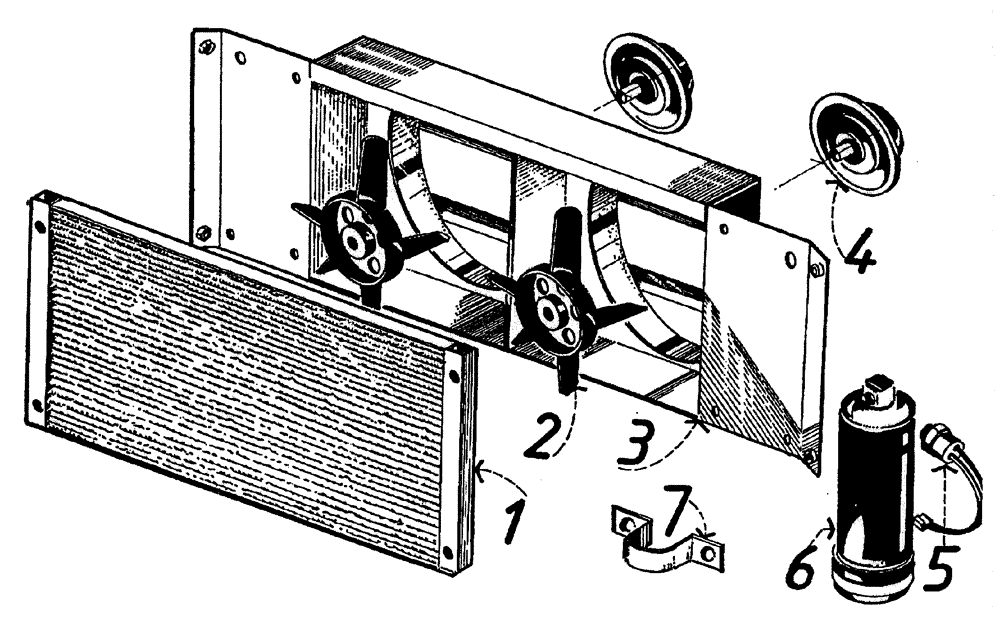 Схема запчастей Case IH 7700 - (A06[01]) - CABIN AIR CONDITIONER CONDERSER Mainframe & Functioning Components