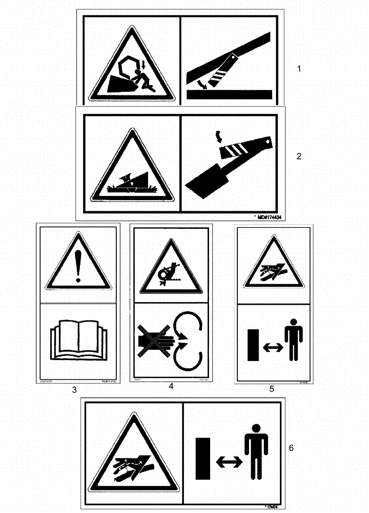 Схема запчастей Case IH 2162 - (09-36) - DECALS (EXPORT) 