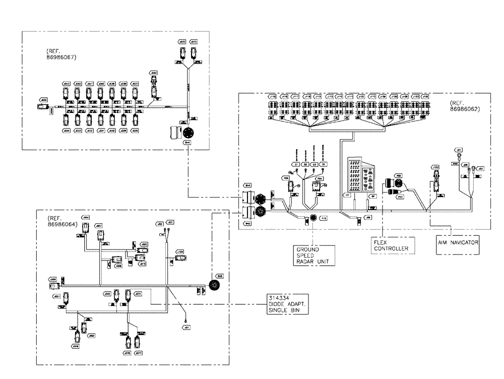 Схема запчастей Case IH 438 - (14-005) - HARNESS GOUP, 660 (06) - ELECTRICAL