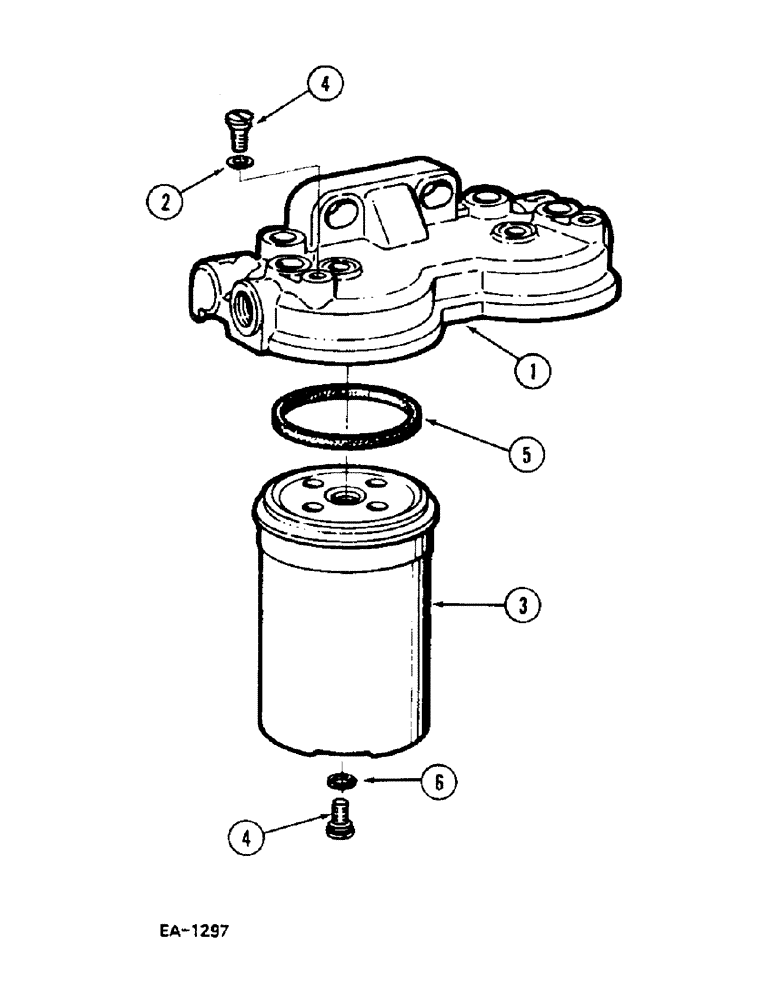 Схема запчастей Case IH 248 - (3-140) - TWIN FUEL FILTER - "BOSCH", 258, 585 (03) - FUEL SYSTEM