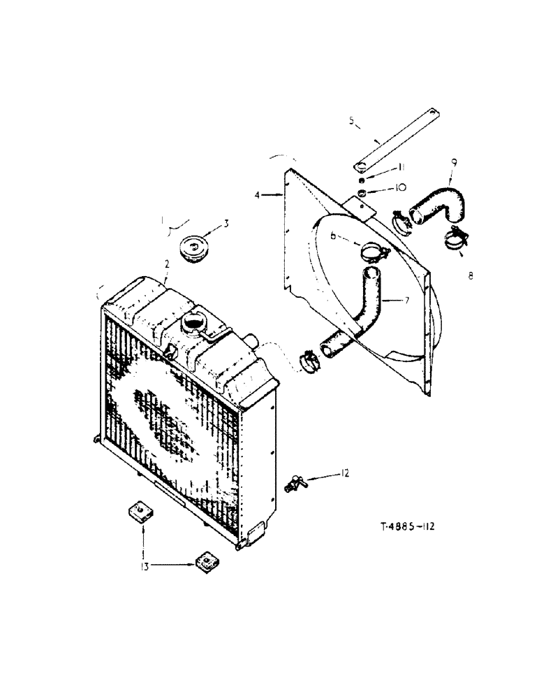 Схема запчастей Case IH 434 - (4-02) - RADIATOR AND CONNECTIONS - CHASSIS (02) - ENGINE