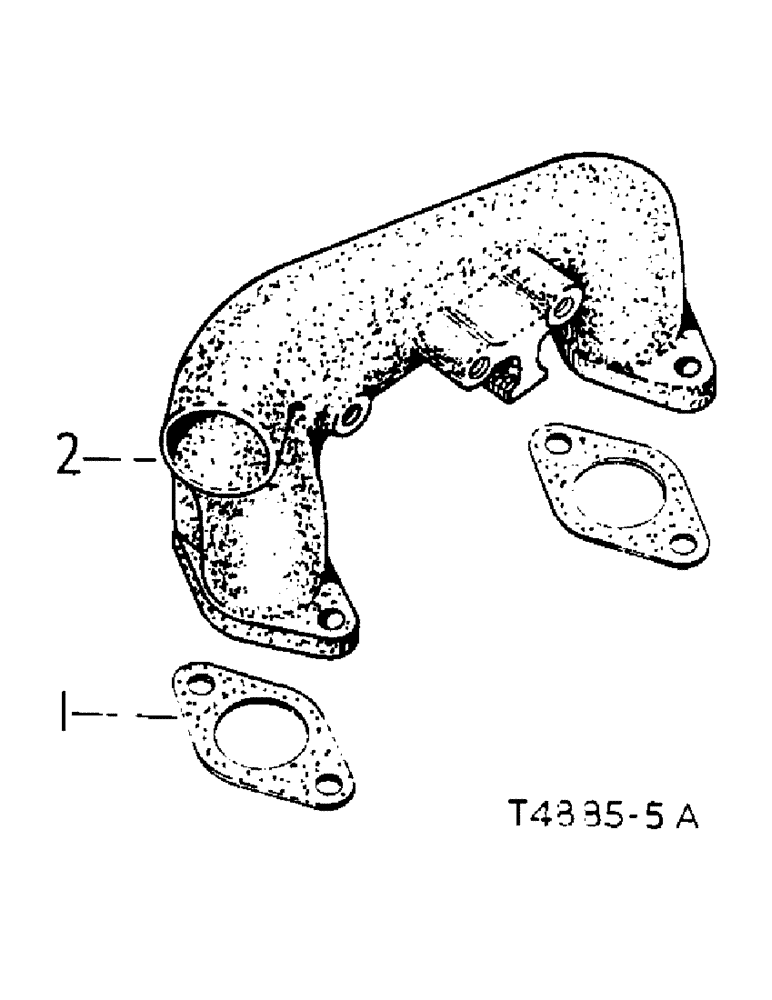 Схема запчастей Case IH 434 - (1-08) - AIR INTAKE MANIFOLD - DIESEL ENGINE (02) - ENGINE
