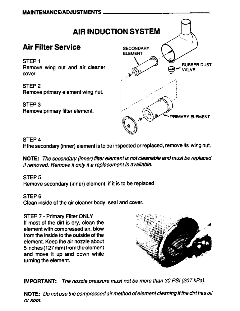 Схема запчастей Case IH 6590TA - (037) - MAINTENANCE, ADJUSTMENTS, AIR INDUCTION SYSTEM 