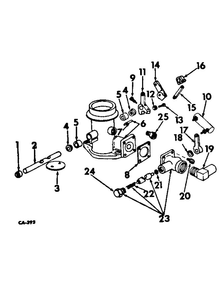 Схема запчастей Case IH V-345 - (B-22) - CARBURETOR 
