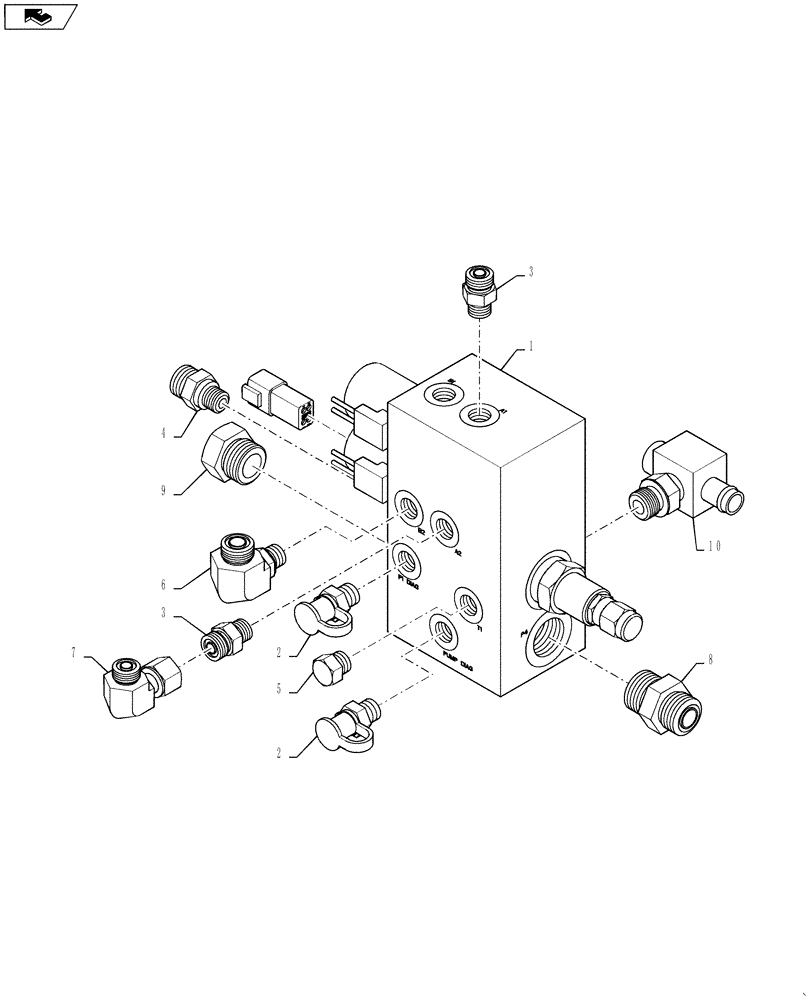Схема запчастей Case IH 7130 - (35.200.15) - VALVE, SEPARATOR/UNLOADER/REGULATOR (35) - HYDRAULIC SYSTEMS
